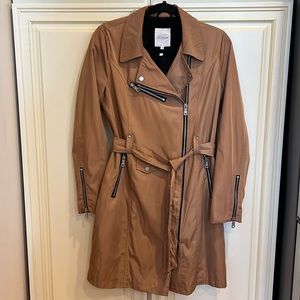 Avec les Filles Water Resistant
Moto Detail Trench Coat